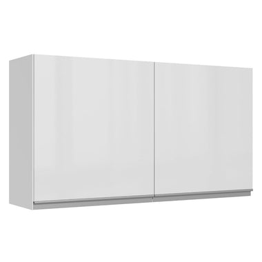 Alacena 120 cm 2 Puertas 100% MDF Brillante Blanco Acordes Madesa