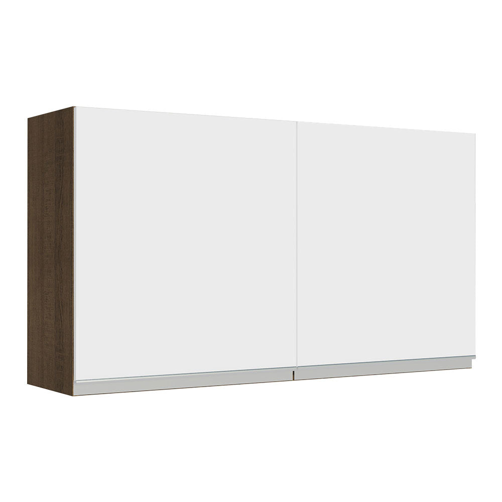 Alacena Madesa Glamy 120 cm 2 Puertas Marrón/Blanco