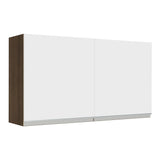 Alacena Madesa Glamy 120 cm 2 Puertas Marrón/Blanco