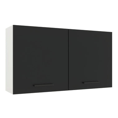 Alacena 120 cm 2 Puertas Blanco/Negro Agata Madesa