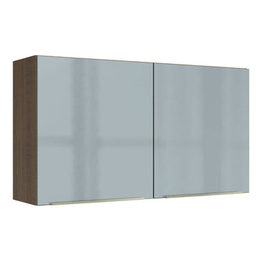 Alacena 120 cm 2 Puertas Marrón/Gris Lux Madesa