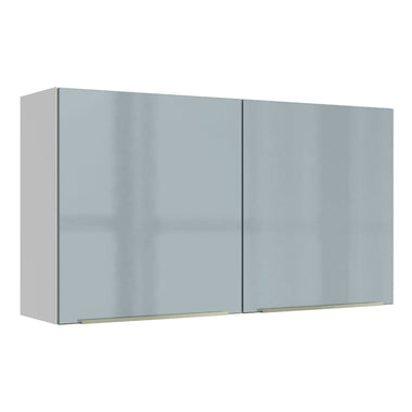 Alacena 120 cm 2 Puertas Blanco/Gris Lux Madesa