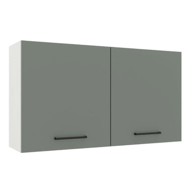 Alacena 120 cm 2 Puertas Blanco/Gris Agata Madesa