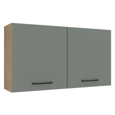 Alacena 120 cm 2 Puertas Marrón/Gris Agata Madesa