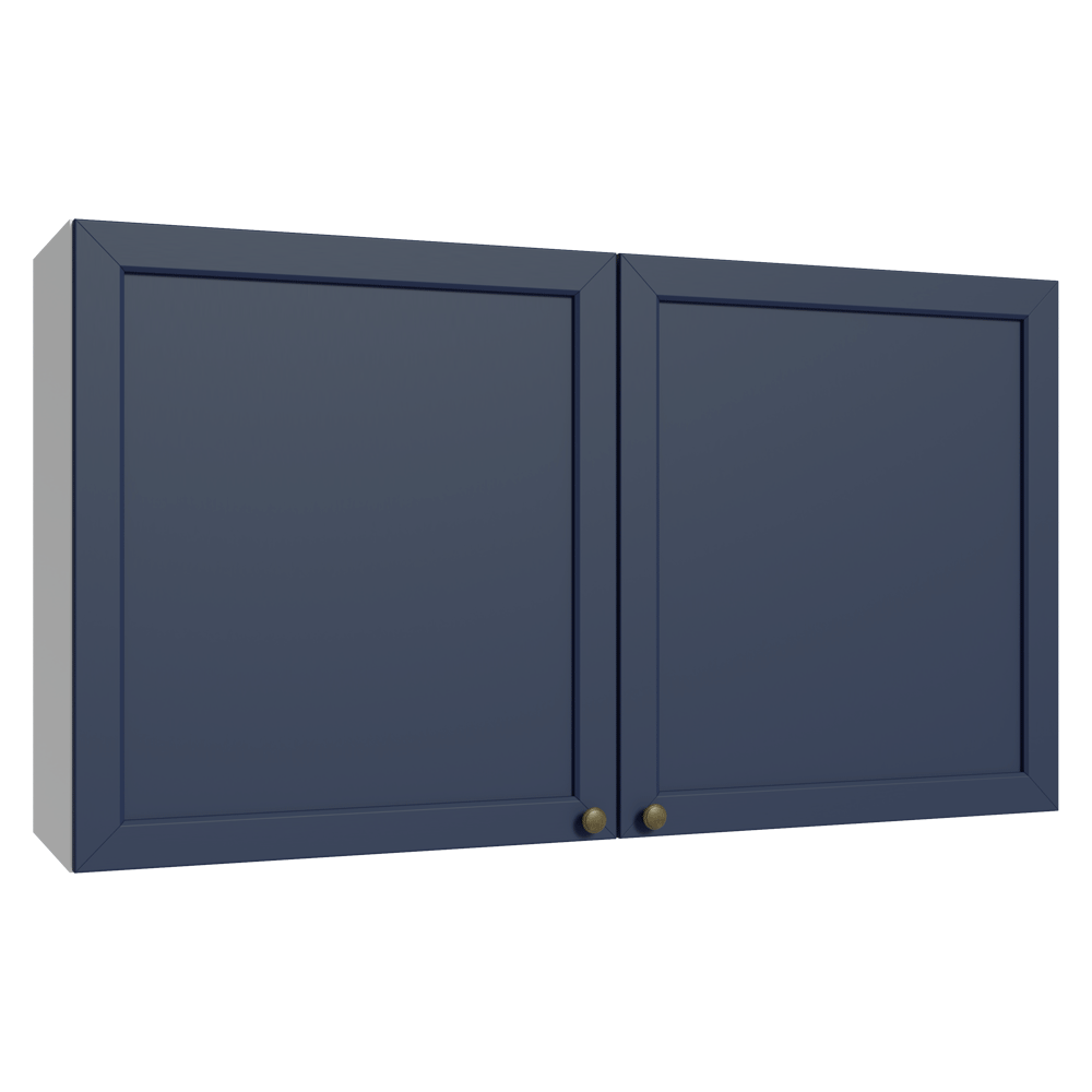 Alacena 120 cm 2 Puertas Blanco/Azul Vik Madesa