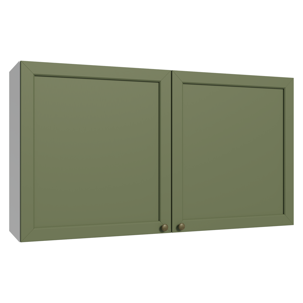 Alacena 120 cm 2 Puertas Blanco/Verde Vik Madesa