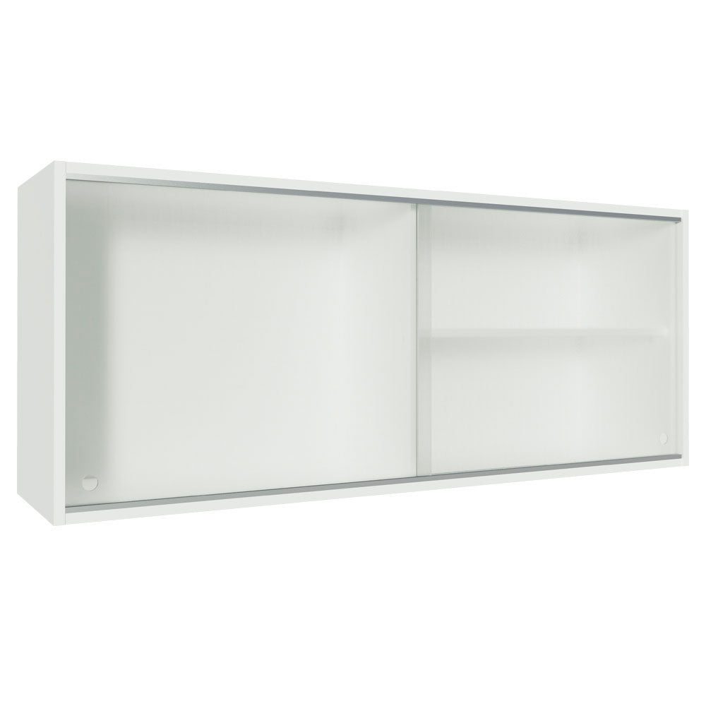 Alacena Cocina 100% MDF 2 Puertas Correderas de Vidrio Blanco Acordes Madesa - 120 cm