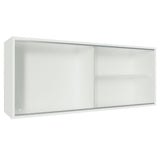 Alacena Cocina 100% MDF 2 Puertas Correderas de Vidrio Blanco Acordes Madesa - 120 cm