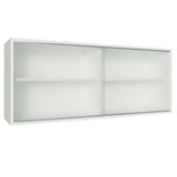 Alacena Madesa 2 Puertas Corredizas de Vidrio Glamy, Lux y Reims - Blanco