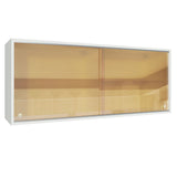 Alacena Cocina 100% MDF 2 Puertas Correderas de Vidrio Reflectivo Blanco Acordes Madesa