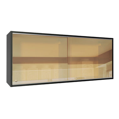 Alacena 120 cm 2 Puertas Negro Reims Madesa