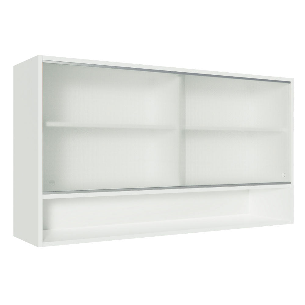 Armario Alto Madesa Glamy 2 Puertas Corredizas de Cristal