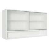 Armario Alto Madesa Glamy 2 Puertas Corredizas de Cristal