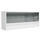 Alacena para Cocina 120 cm 2 Puertas Corredizas de Vidrio Neutral 1 Nicho Blanco para Cocinas Glamy, Lux e Reims Madesa