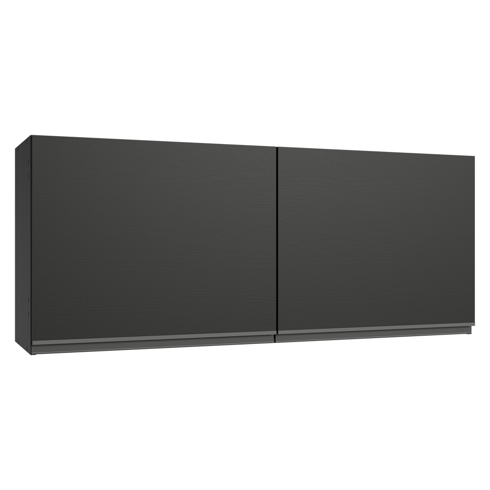 Alacena 120 cm 2 Puertas Negro Nice Madesa
