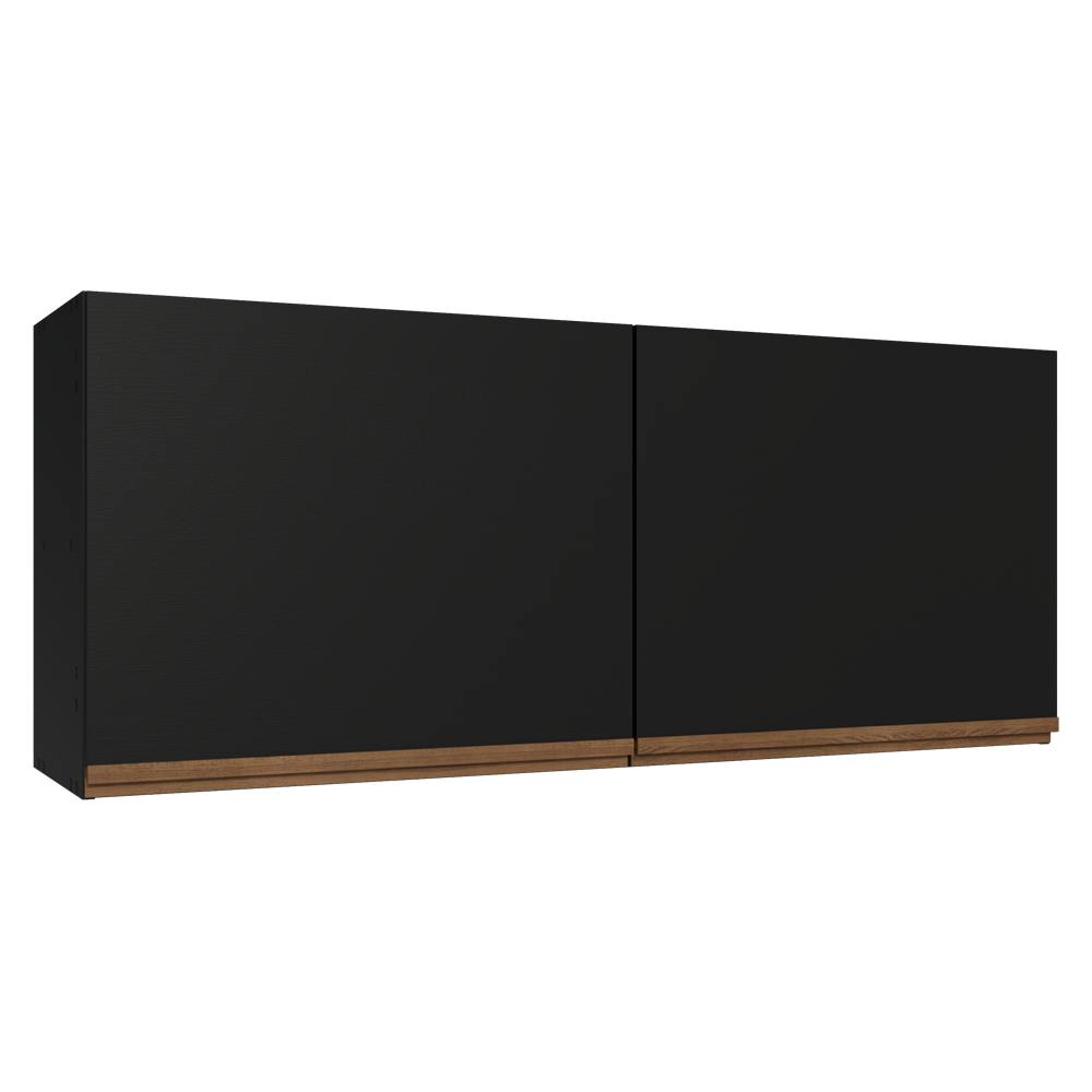 Alacena 120 cm 2 Puertas de con Negro Pieta Madesa