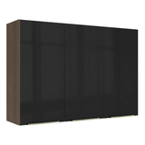 Alacena Cocina 120 cm 3 Puertas Marrón/Gris Lux Madesa