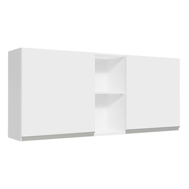 Alacena 150 cm 2 Puertas y 2 Nichos Blanco Glamy Madesa