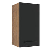 Alacena Cocina 35 cm 1 Puerta Marrón/Negro Agata Madesa