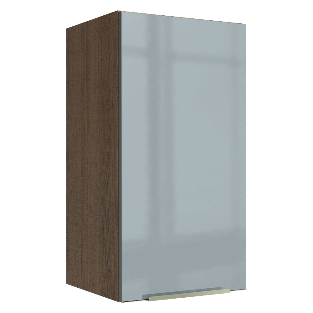 Alacena 35 cm 1 Puerta Lux Marrón/Gris