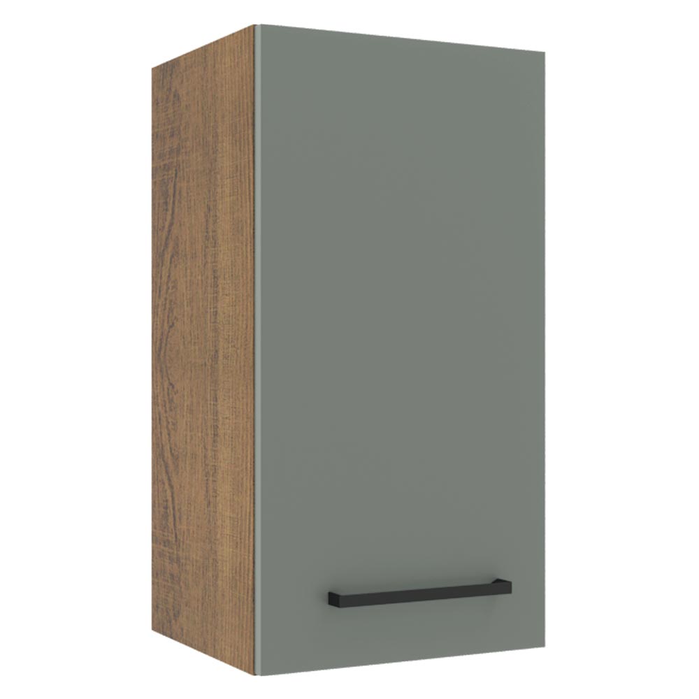 Alacena Cocina 35 cm 1 Puerta Marrón/Gris Agata Madesa