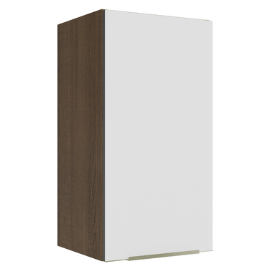 Alacena 35 cm 1 Puerta Aterciopelado Marrón/Blanco Lux Madesa