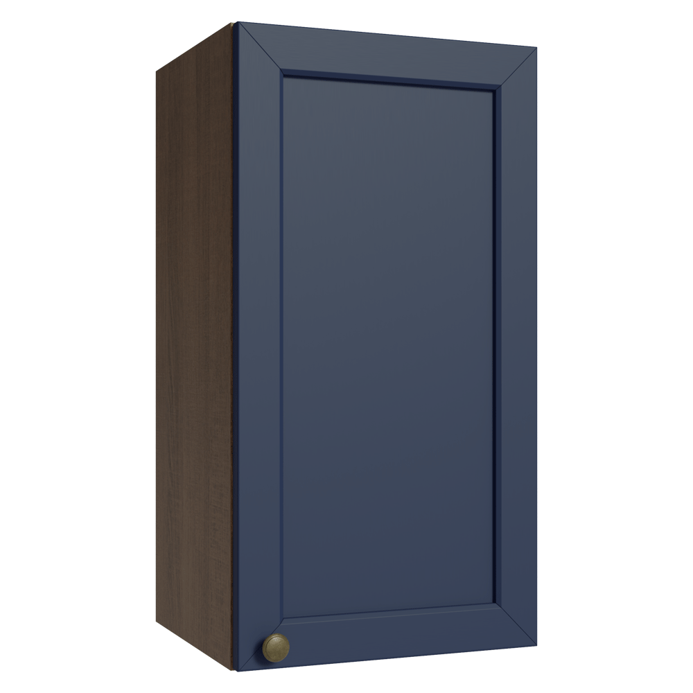 Alacena 35 cm 1 Puerta Marrón/Azul Vik Madesa