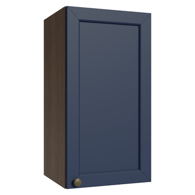 Alacena 35 cm 1 Puerta Marrón/Azul Vik Madesa