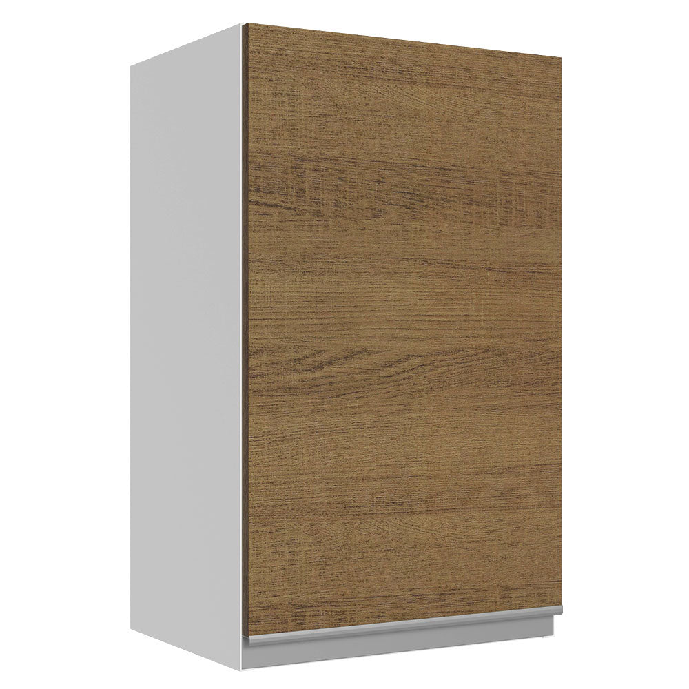 Alacena Cocina 100% MDF 40 cm 1 Puerta Blanco/Marrón Acordes Madesa
