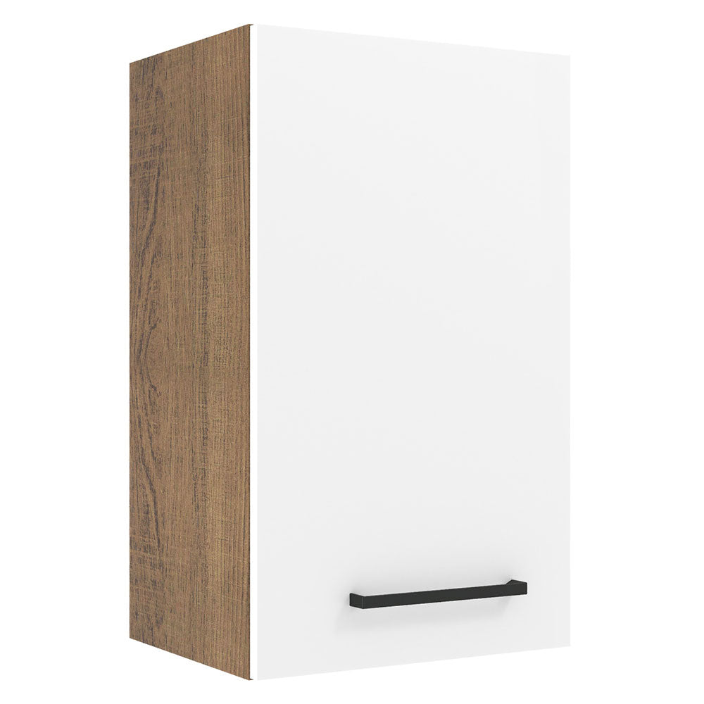 Alacena 40 cm 1 Puerta Agata Marrón/Blanco