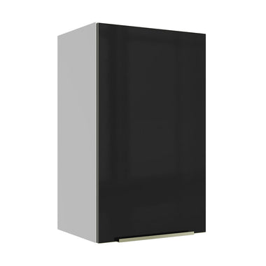 Alacena 40 cm 1 Puerta Blanco/Negro Lux Madesa