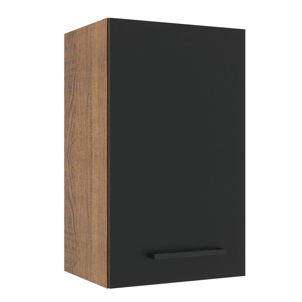 Alacena Cocina 40 cm 1 Puerta Marrón/Negro Agata Madesa