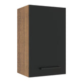 Alacena Cocina 40 cm 1 Puerta Marrón/Negro Agata Madesa