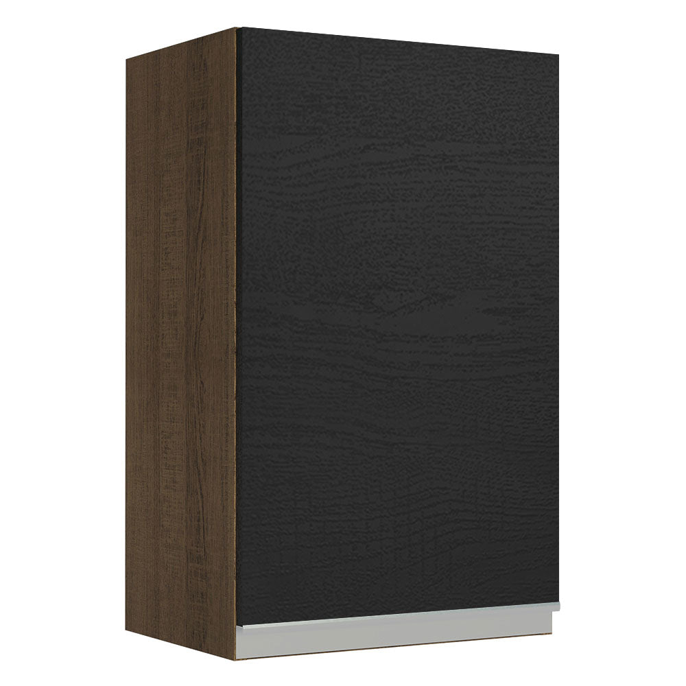 Alacena 40 cm 1 Puerta Marrón/Negro Glamy Madesa