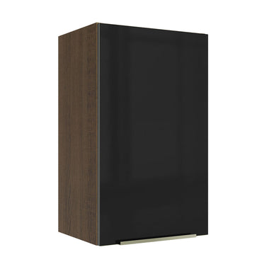Alacena 40 cm 1 Puerta Marrón/Negro Lux Madesa
