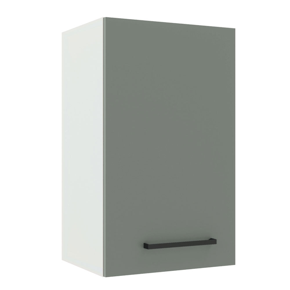 Alacena 40 cm 1 Puerta Agata Blanco/Gris