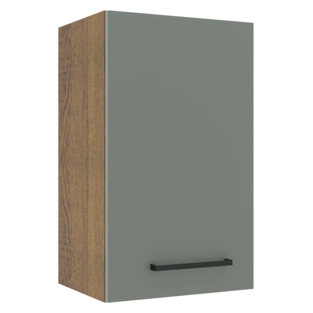 Alacena 40 cm 1 Puerta Marrón/Gris Agata Madesa