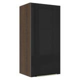 Alacena 40 cm 1 Puerta Lux Marrón/Negro
