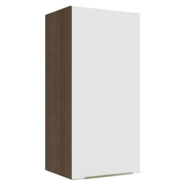 Alacena 40 x 83 cm 1 Puerta Marrón/Blanco Aterciopelado Lux Madesa