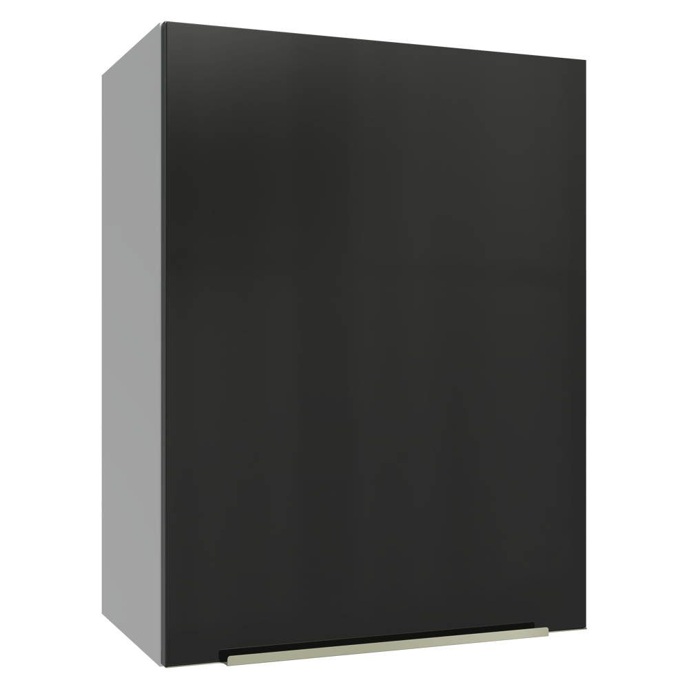 Alacena 50cm 1 Puerta Blanco/Negro Lux Madesa