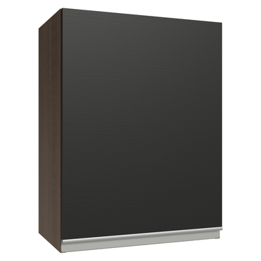 Alacena 50 cm 1 Puerta Marrón/Negro Glamy Madesa