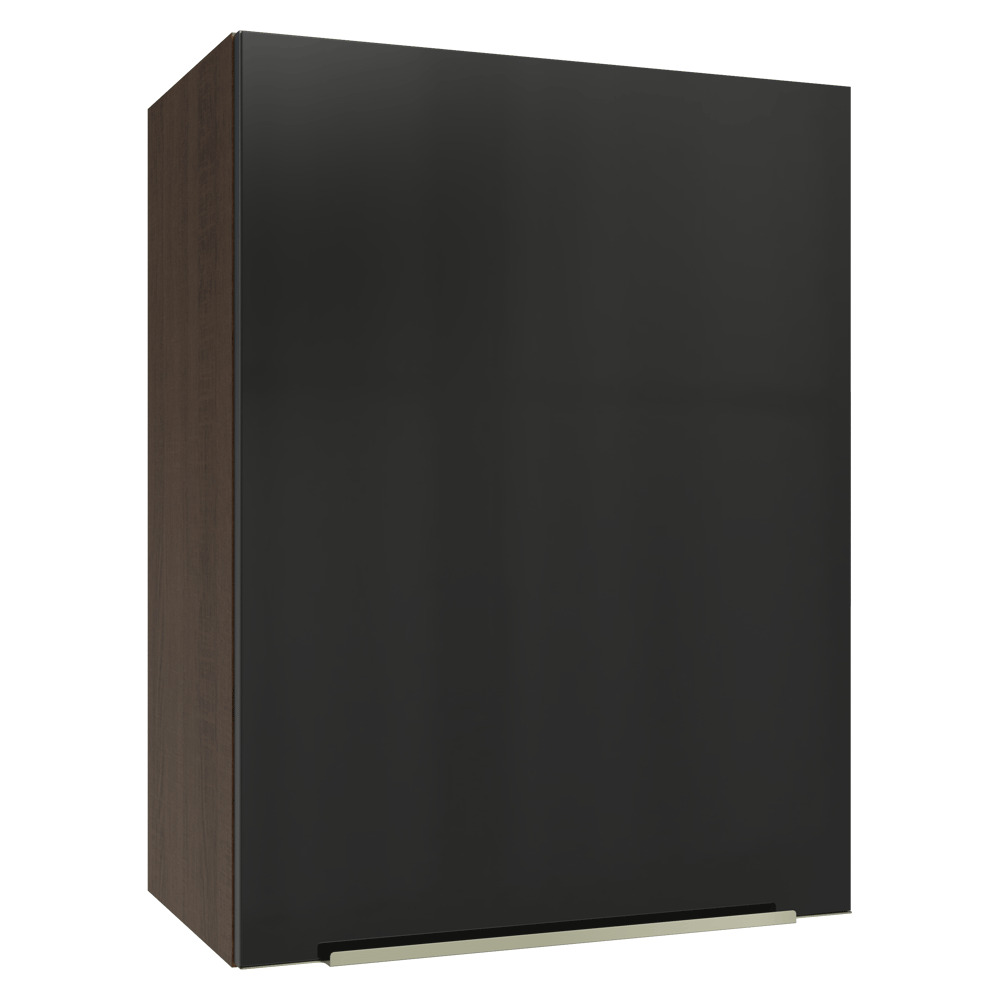 Alacena 50cm 1 Puerta Marrón/Negro Lux Madesa