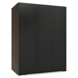 Alacena 50cm 1 Puerta Marrón/Negro Lux Madesa