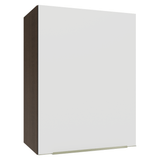 Alacena 50cm 1 Puerta Marrón/Blanco aterciopelado Lux Madesa