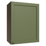 Alacena 50 cm 1 Puerta Vik Marrón/Verde