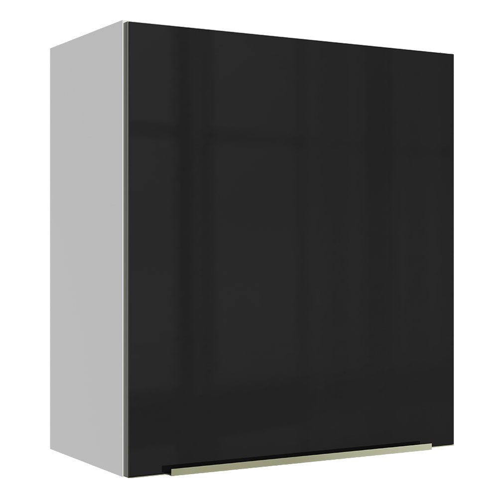 Alacena 60 cm 1 Puerta Lux Blanco/Negro