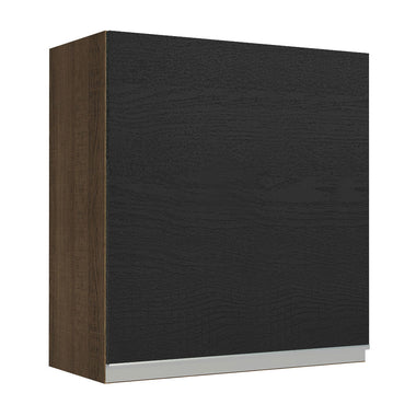 Alacena 60 cm 1 Puerta Marrón/Negro Glamy Madesa