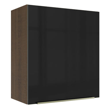 Alacena 60 cm 1 Puerta Marrón/Negro Lux Madesa