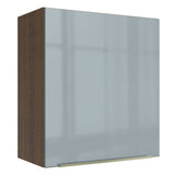 Alacena 60 cm 1 Puerta Lux Marrón/Gris