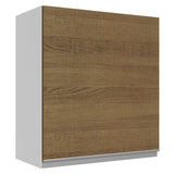 Alacena Cocina 100% MDF 60 cm 1 Puerta Blanco/Marrón Acordes Madesa